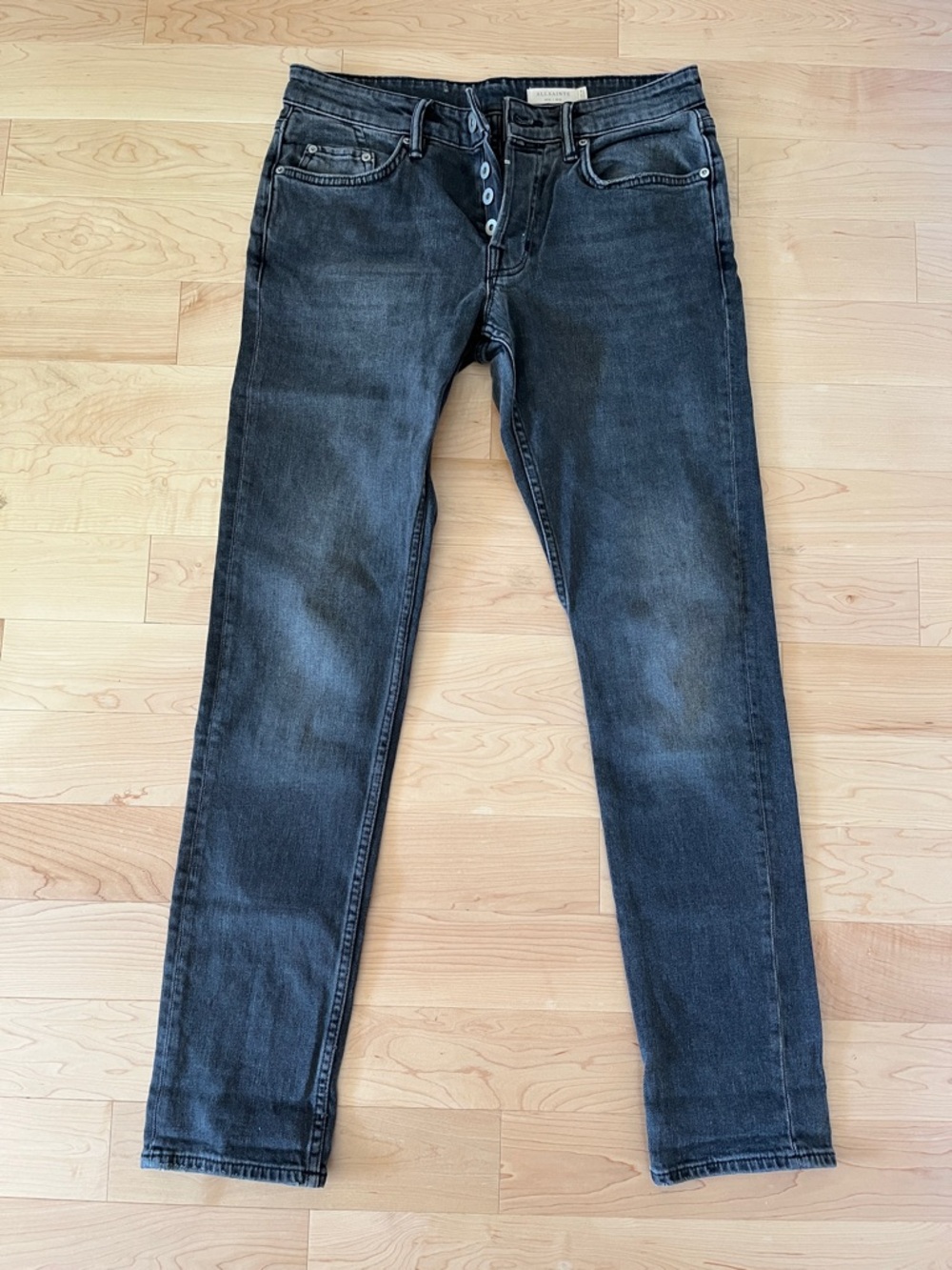 AllSaints Men's Slim Straight Jeans